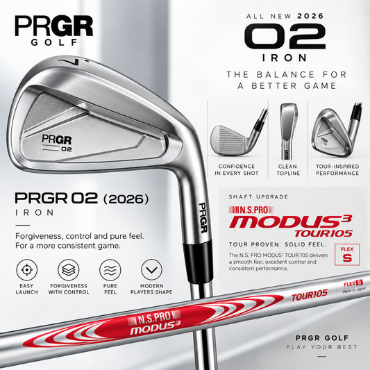 PRGR O2 IRON SET | MODUS3 TOUR 105 S | (5-PW)