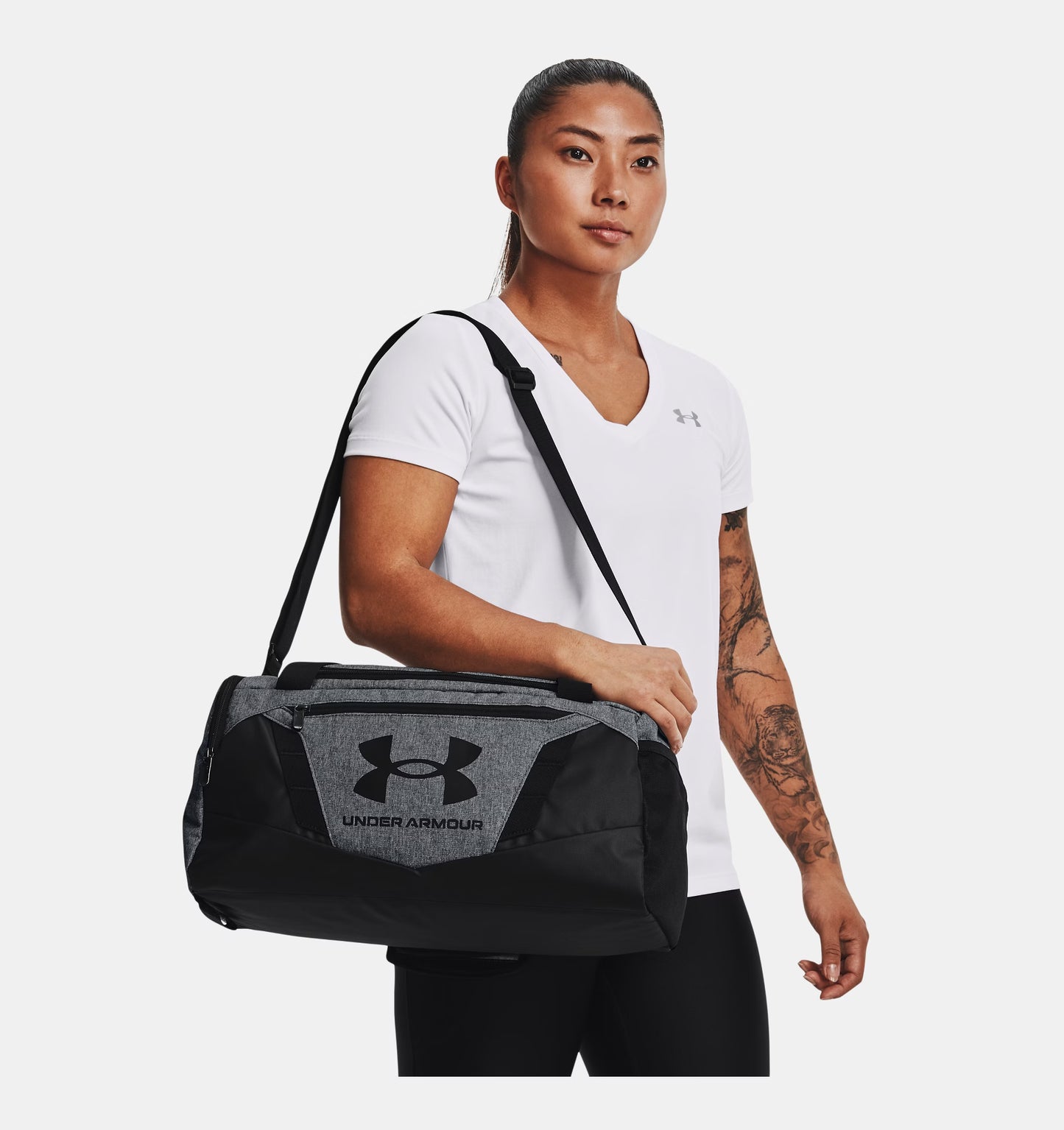 UA Undeniable 5.0 XS Duffle Bag (Pitch Gray Medium Heather / Black - 012)