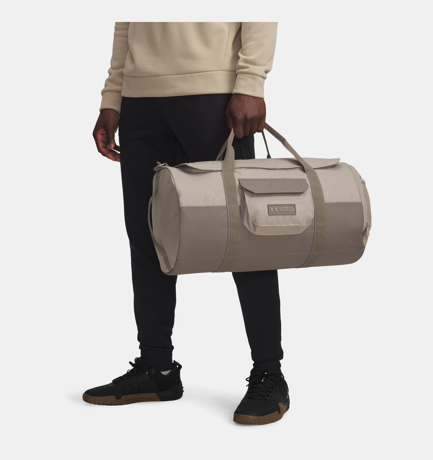 UA Triumph Barrel Duffle (Timberwolf Taupe / Taupe Dusk)