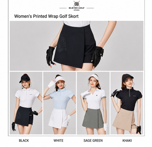 BLKTEE Women’s High-Waist Pocket Golf Skort | BG-26024