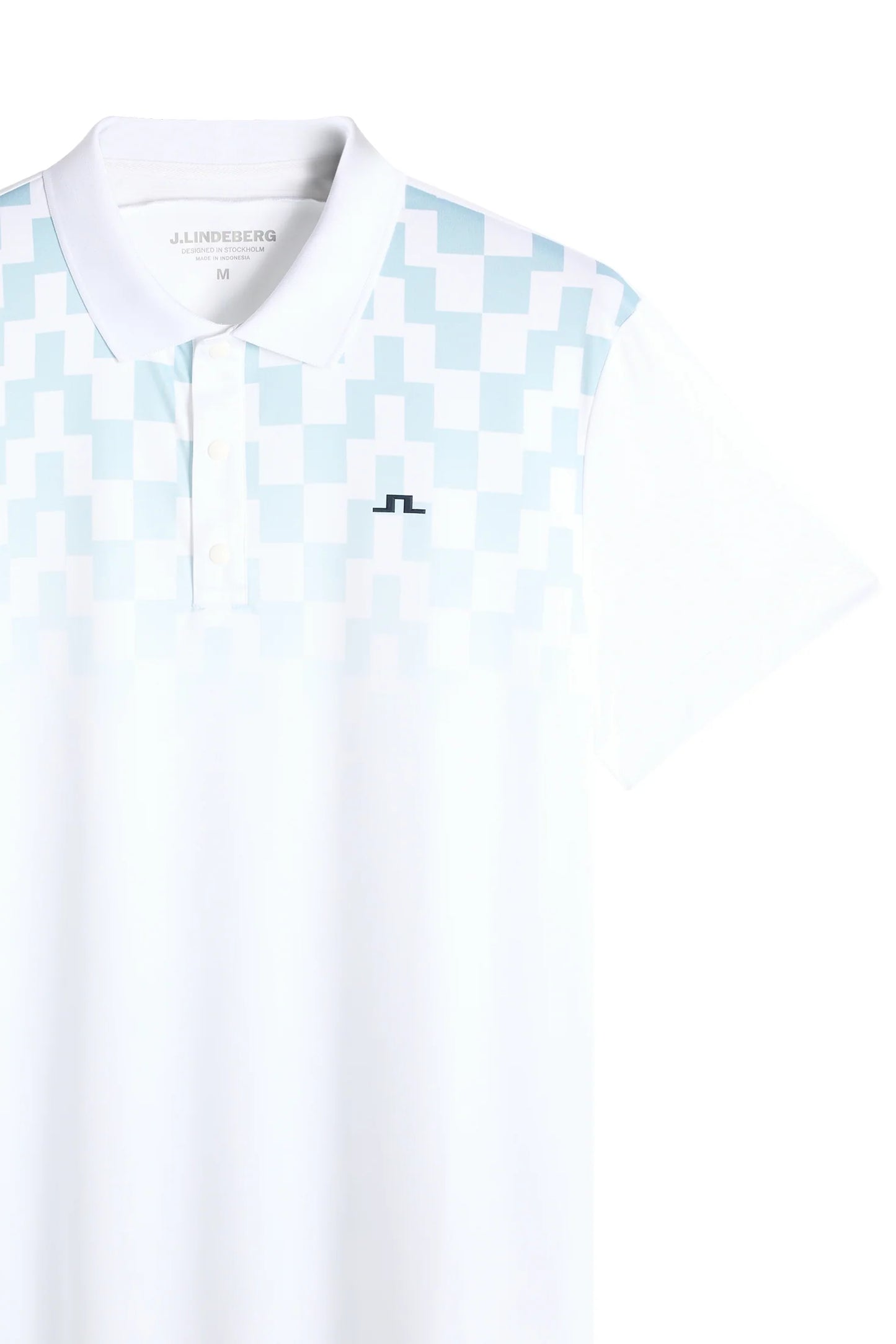 Finn Print Polo / Finn Fade White | J.Lindeberg