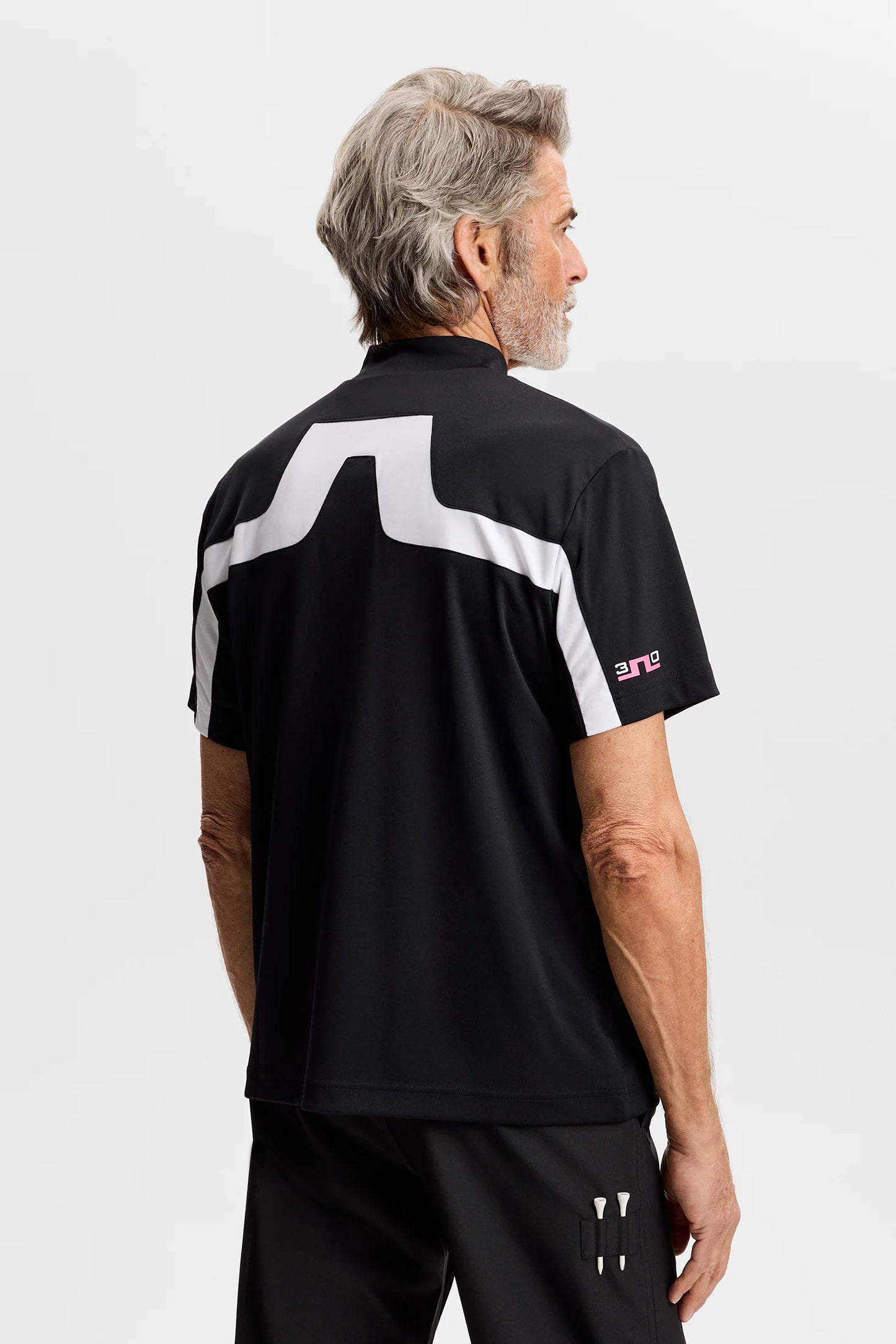 30Y Rory KV Mock Neck Black | J.Lindeberg