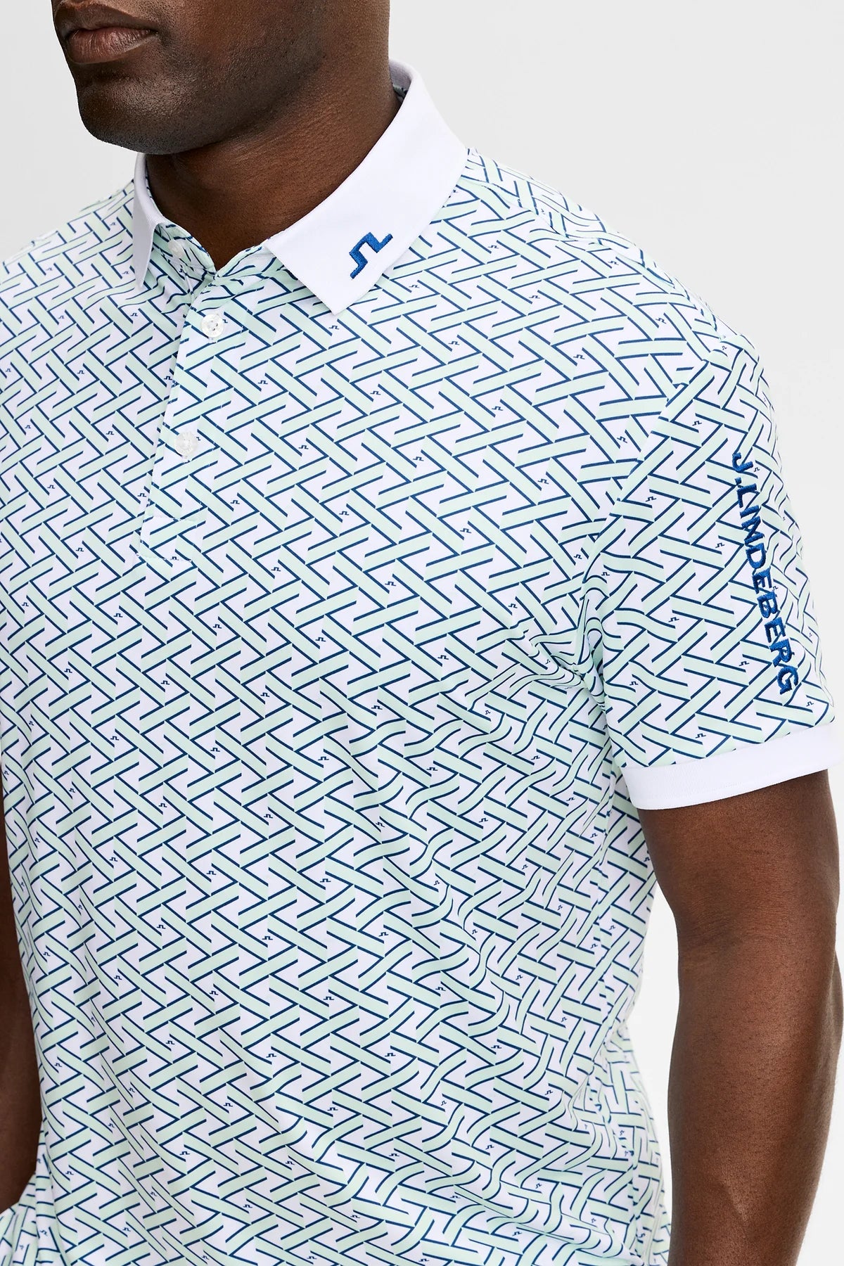 Tour Print | J.Lindeberg A062 Ladder White Bay