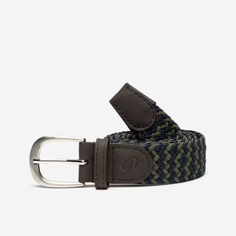 Elastic & stretchy braided golf belt | INESIS
