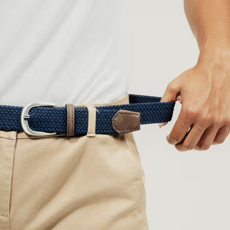Elastic & stretchy braided golf belt | INESIS