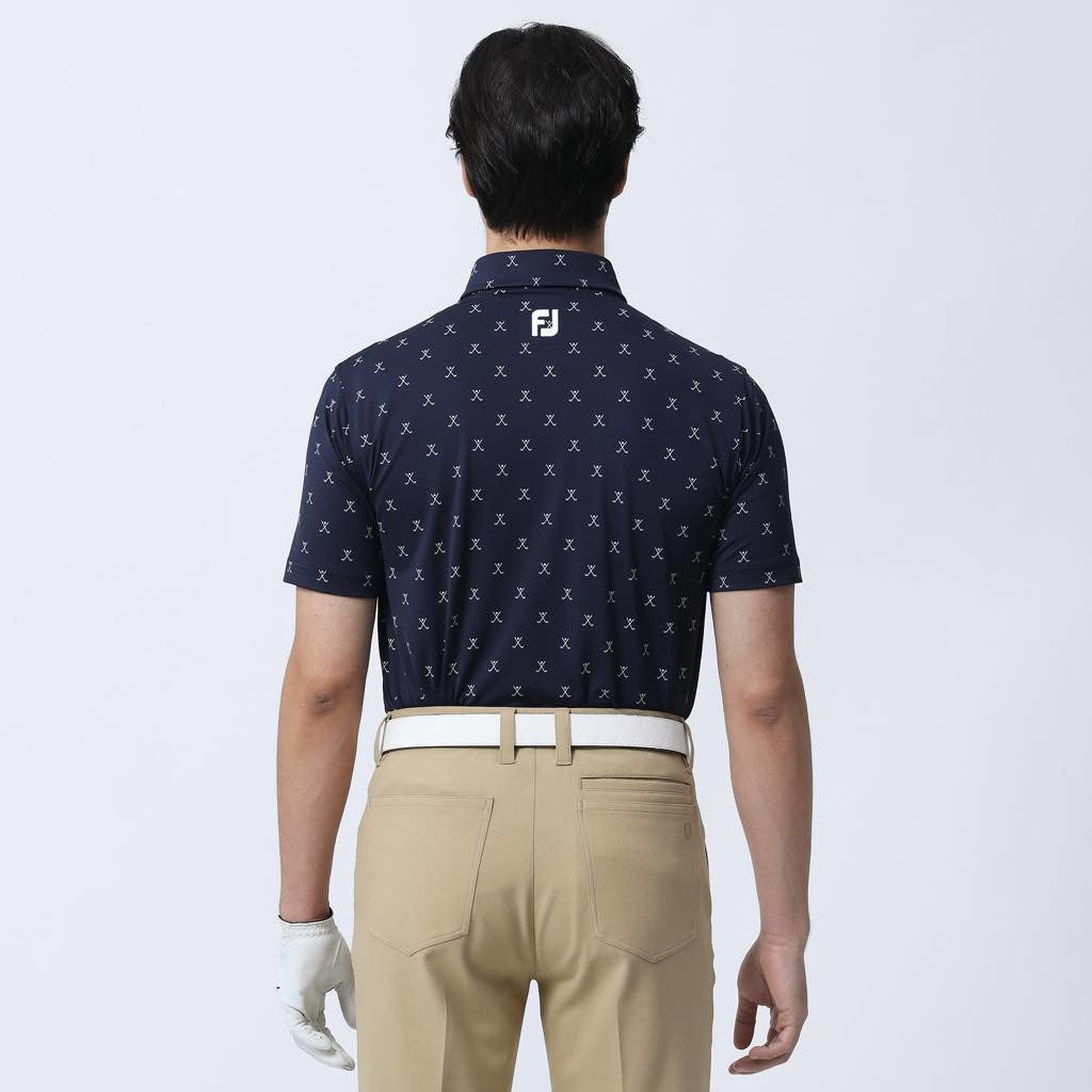 MEN'S CROSS CLUB PRINT SHORT SLEEVE SHIRT | FOOTJOY 80456