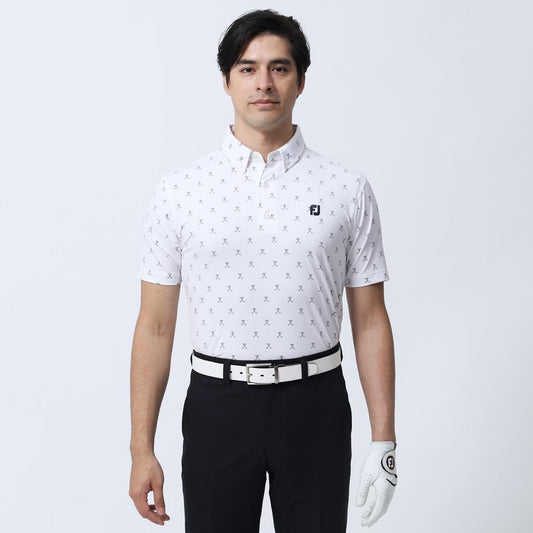 MEN'S CROSS CLUB PRINT SHORT SLEEVE SHIRT | FOOTJOY 80455