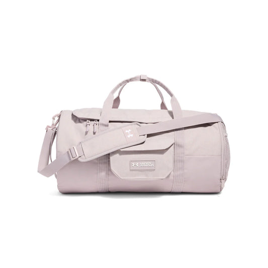 UA Unisex Triumph Barrel Duffle Bag (Gray Dawn / White / Gray Dawn)