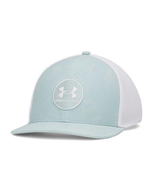 UA Drive Mid Men's Stretch Fit Cap Enamel Blue / White - 477