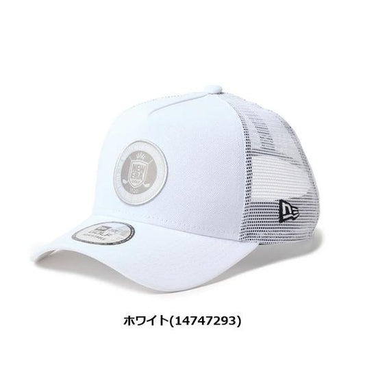 New Era Golf Cap 9FORTY A-Frame Trucker Circle Patch White NEW ERA Golf (14747293)