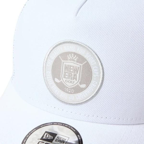 New Era Golf Cap 9FORTY A-Frame Trucker Circle Patch White NEW ERA Golf (14747293)