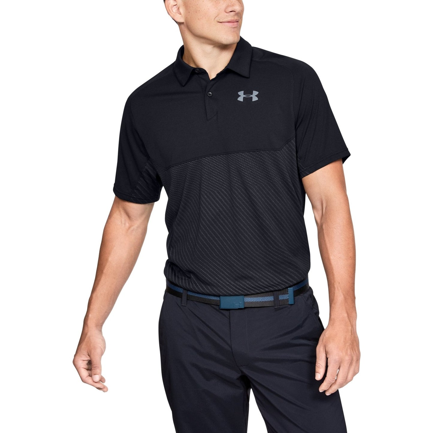 Under Armour Tour Tips Blocked Golf Polo Shirt  1345455-001