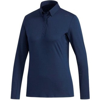 Women's Fleece Polo Long Sleeve Shirt | adidas ED1654/52