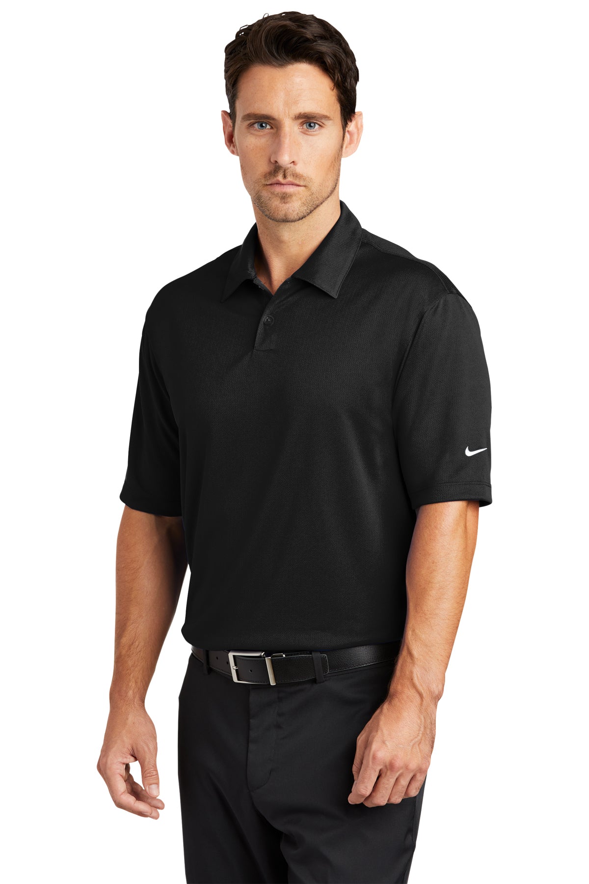 Nike Dri-FIT Pebble Texture Polo | Nike Golf 373749 Black