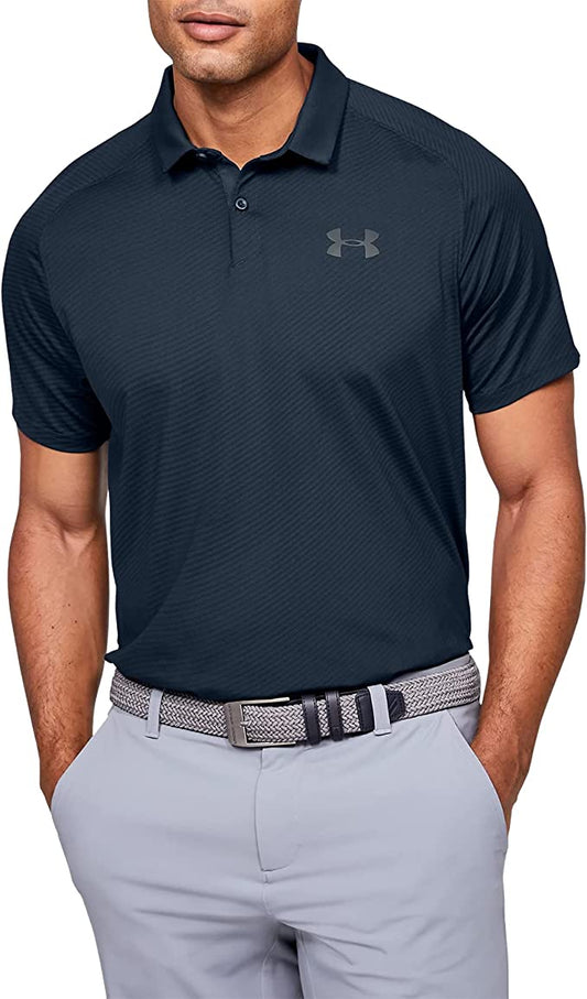 Under Armour Tour Tips Blocked Golf Polo Shirt  1345455-408