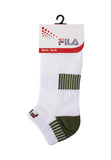 White FILA Stripe FBL Sports Socks