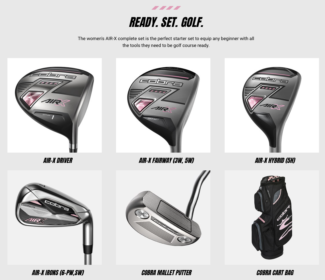 AIR-X  Complete Set | COBRA Golf (Woman)