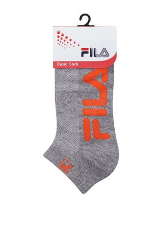 FILA Men's Socks Spot BLM15101 Grey-Orange