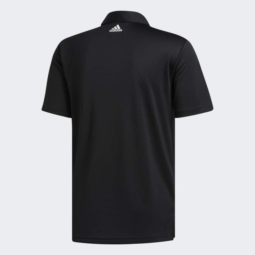 Adidas 3 Stripe Basic Golf Polo Shirt | FJ9837 Black