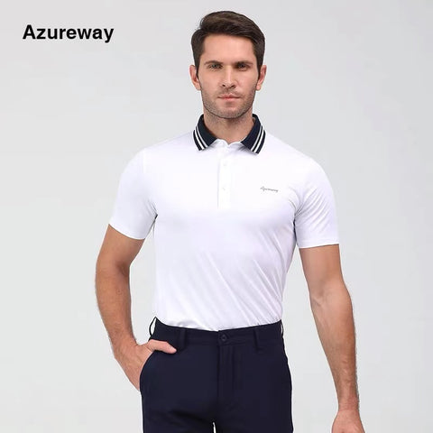 Azureway Golf | Golf Shirt AW-T2138 WHITE