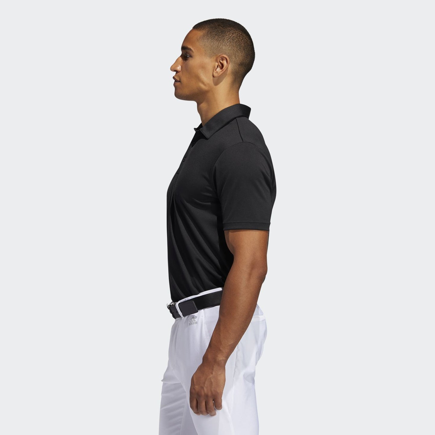 Adidas 3 Stripe Basic Golf Polo Shirt | FJ9837 Black