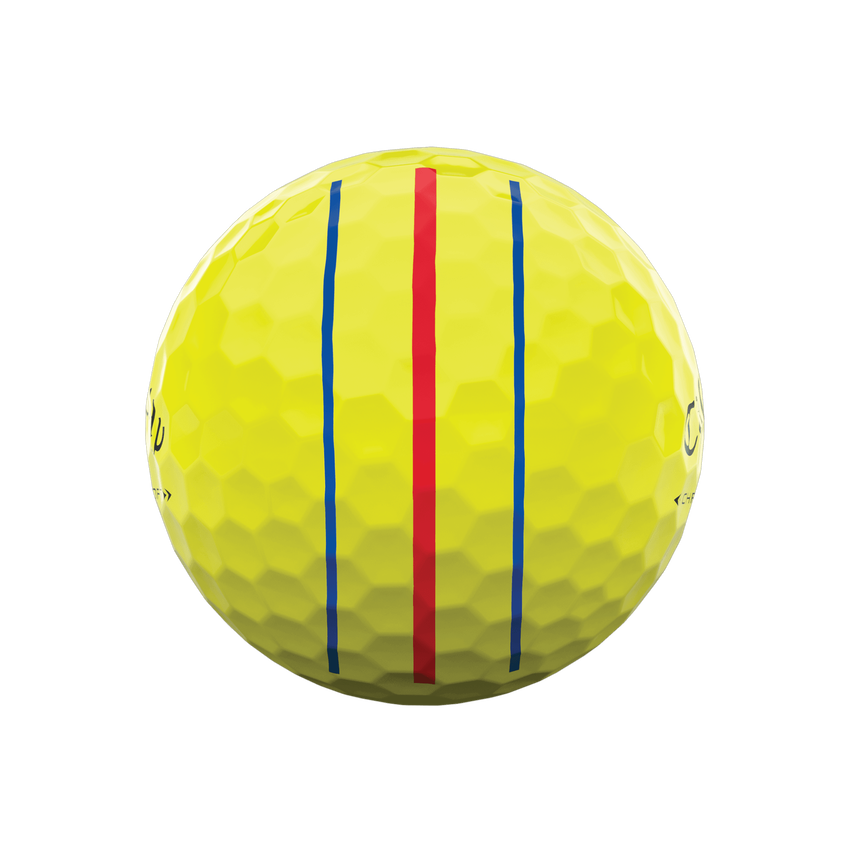 Chrome Soft Triple Track Yellow Golf Balls | Callaway