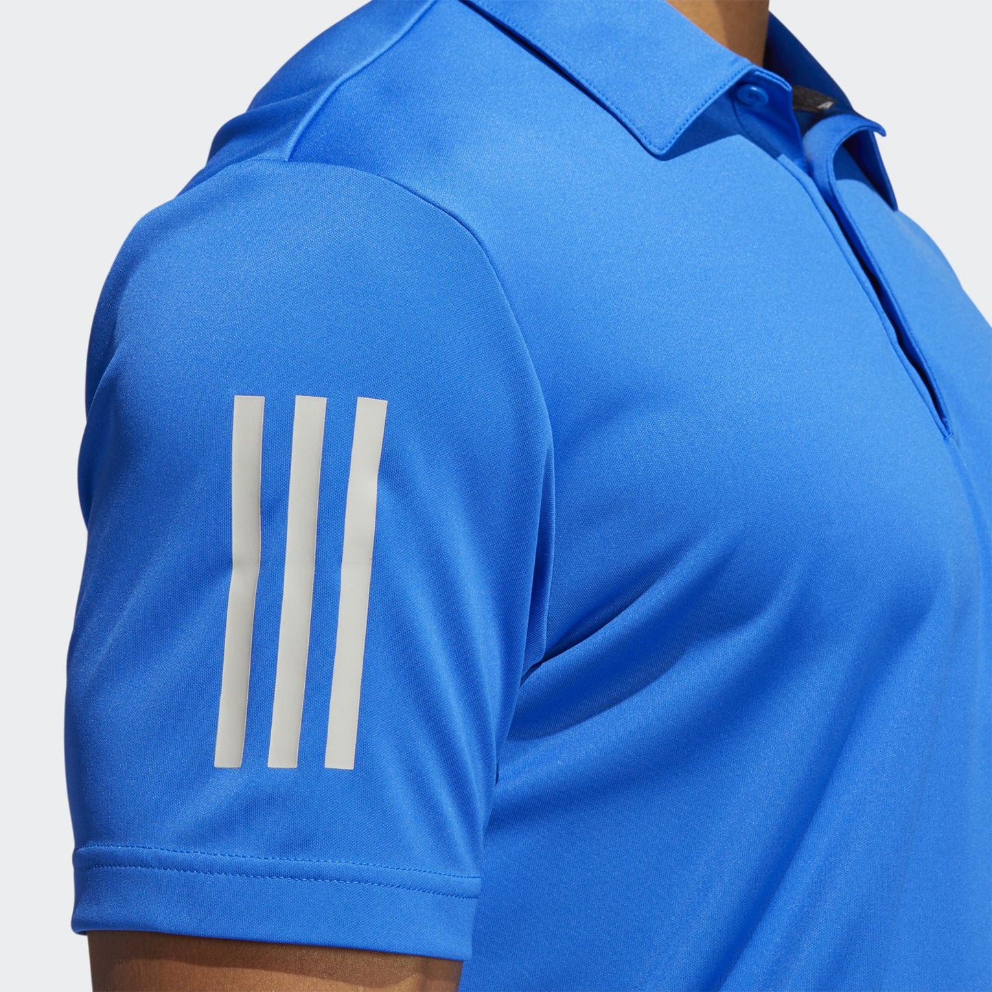 Adidas 3 Stripe Basic Golf Polo Shirt | FJ9843 Blue