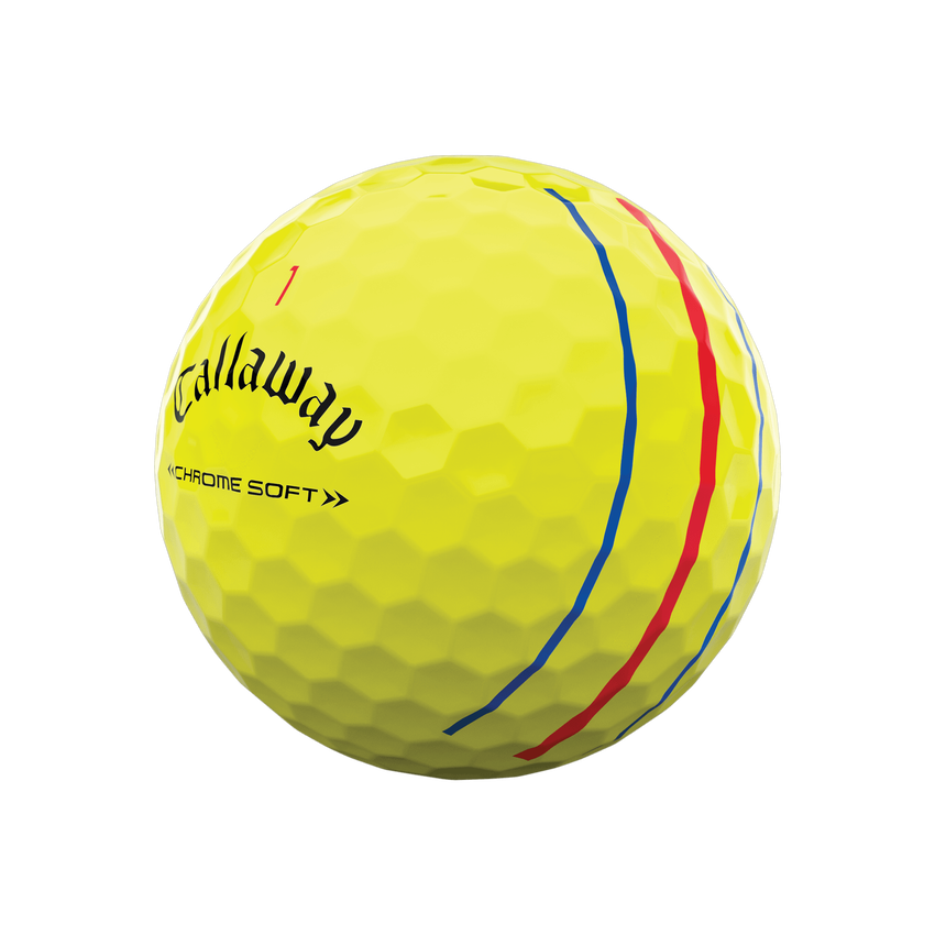 Chrome Soft Triple Track Yellow Golf Balls | Callaway