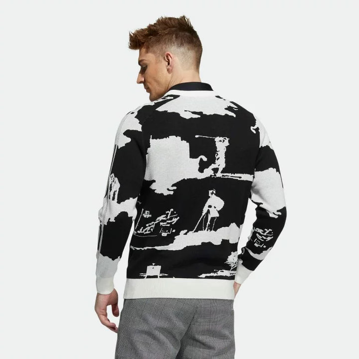 LONG SLEEVE CREWNECK GRAPHIC SWEATER | ADIDAS GU8742