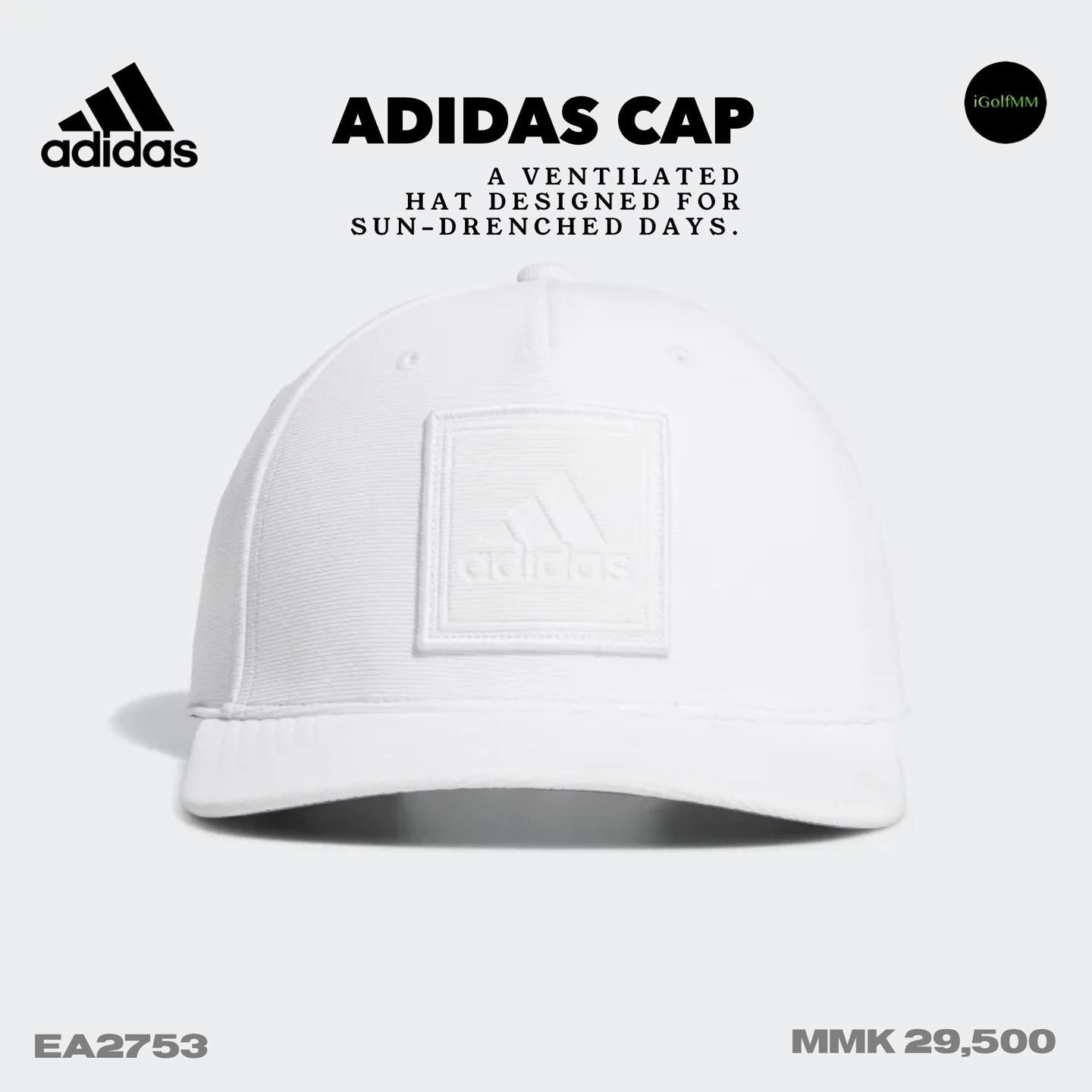 Adidas Cap GLF SqrDeboss EA2753(white)