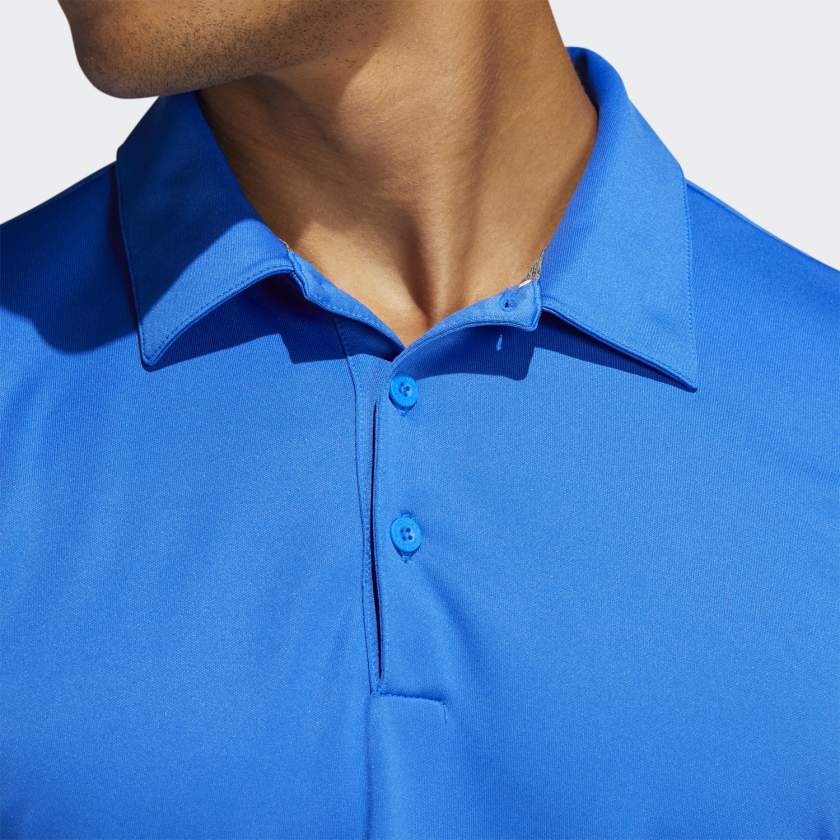 Adidas 3 Stripe Basic Golf Polo Shirt | FJ9843 Blue