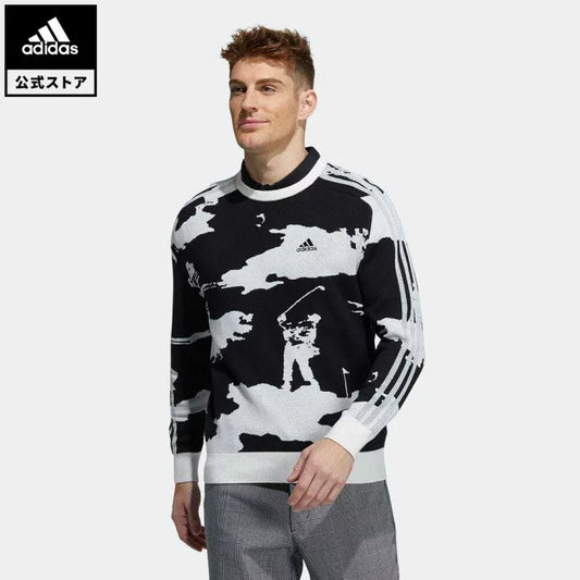 LONG SLEEVE CREWNECK GRAPHIC SWEATER | ADIDAS GU8742