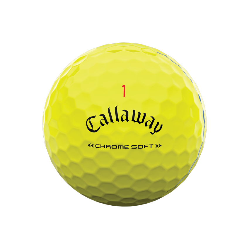 Chrome Soft Triple Track Yellow Golf Balls | Callaway