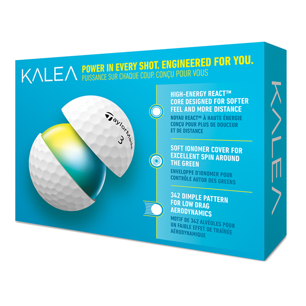 TaylorMade Ladies Kalea White Golf Balls (12 Balls) 2022